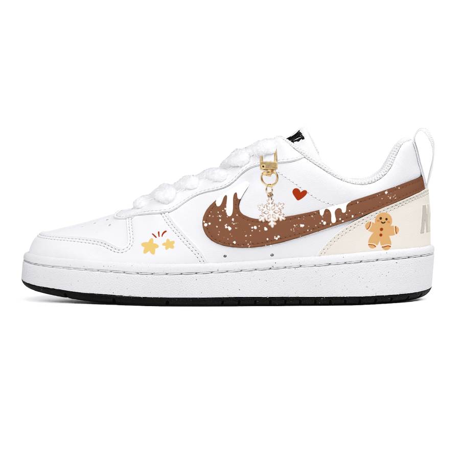 Nike Nike Court Borough Steam Rose, Happiness Gingerbread Man Cushioning Abrasion Resistant Cushioning, Wear Resistant