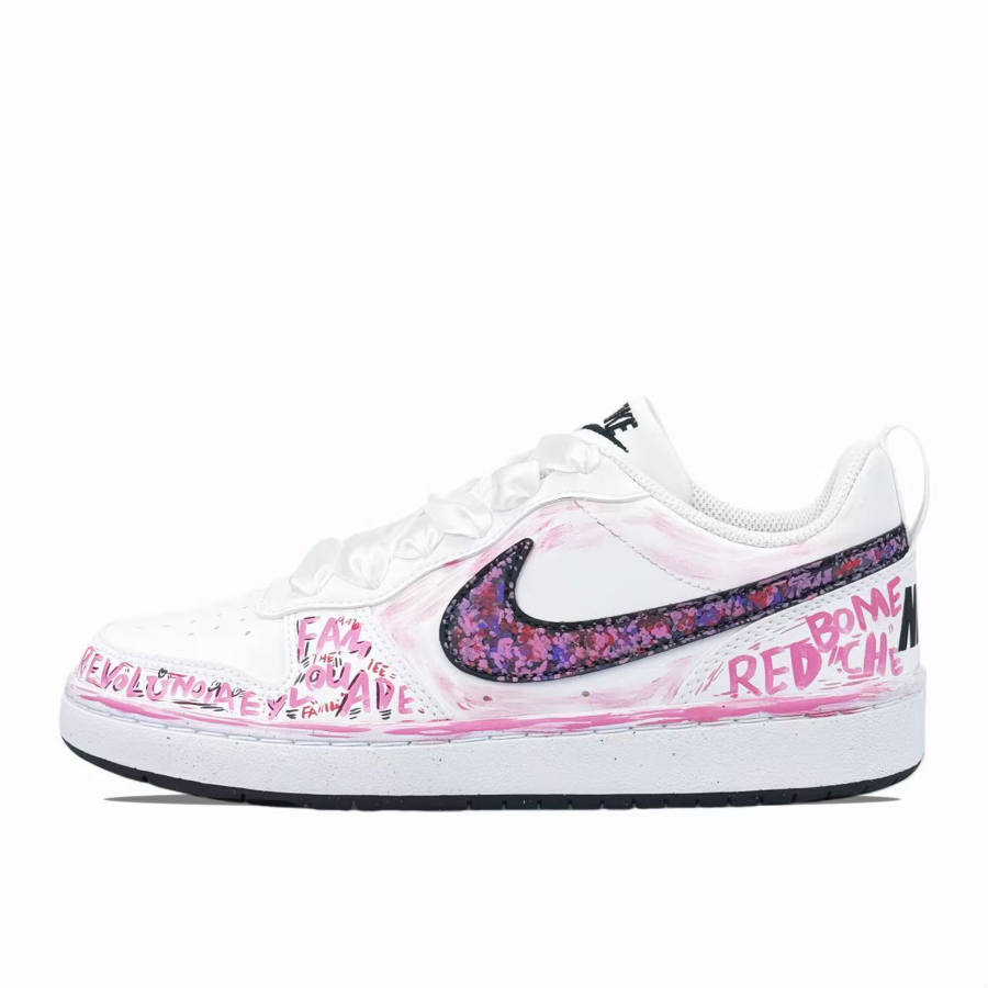 Nike Nike Court Borough Softly Painted Star Dream Low top Kids' Skateboarding Shoes Pink Unisex