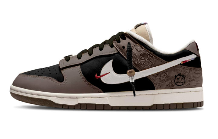 Nike Nike Dunk TS Junchen, Mocha Leather Slip Resistant Abrasion Resistant Slip Resistant Abrasion Resistant Low top