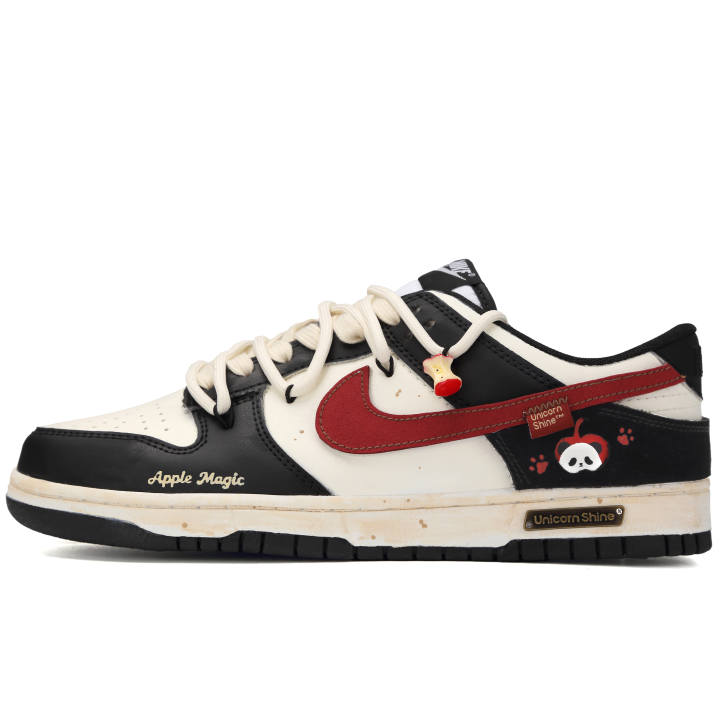 Nike Nike Dunk Ping'an Panda Leather Slip Resistant, Abrasion Resistant, Lightweight Cushioning Low top