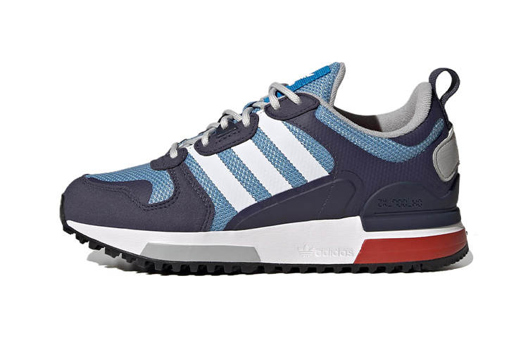 Adidas Originals ZX 700 Sports Abrasion Resistant Breathable Low top Kids Lifestyle Shoes Black Blue