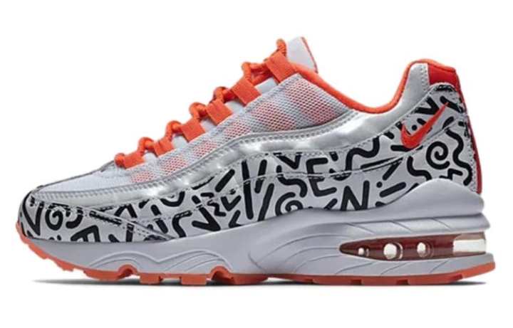 Nike Nike Air Max 95 White Black Crimson GS