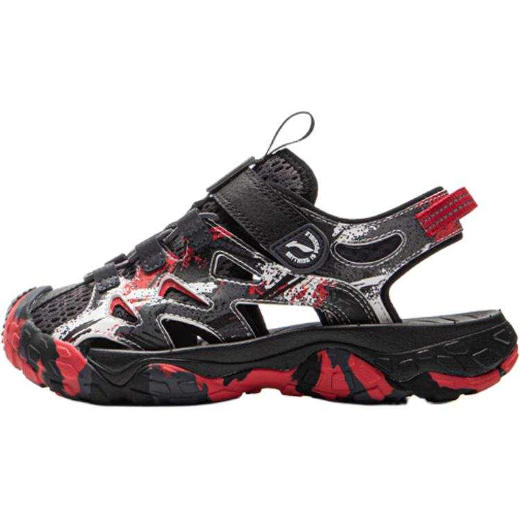 Li-Ning YOUNG Li Ning YOUNG Outdoor Abrasion Resistant Breathable Low top Children's Sandals Black Kids'