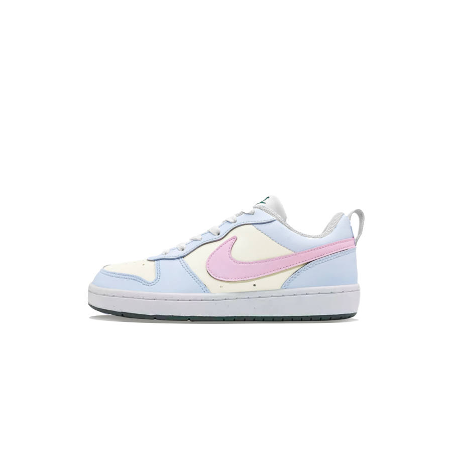 Nike Nike Court Borough Synthetic Leather Abrasion Resistant Abrasion Resistant Low top Kids' Skateboarding Shoes Pink