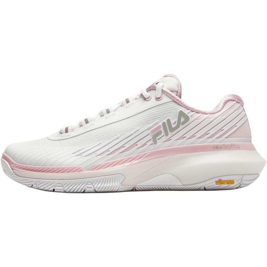 FILA KIDS Synthetic Leather, Textile Lightweight Cushioning Low top Kids' Training Shoes FILA White/Women's Pink Kids'