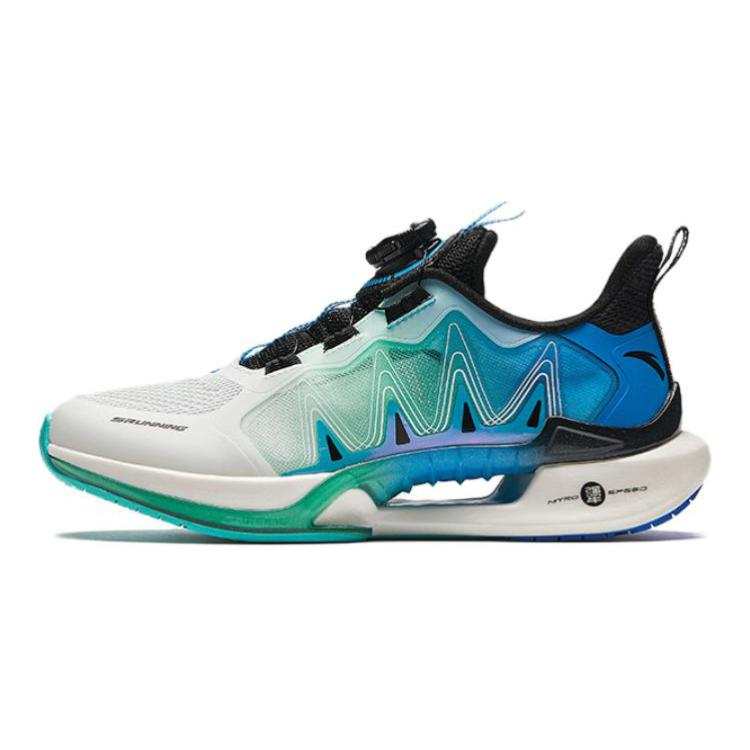 Antakids Wind Chaser 6.0 Fabric Low top Running Shoes White Blue Black Teenagers