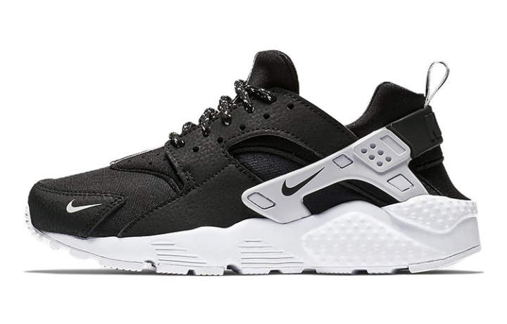 Nike Nike Leather Slip Resistant Cushioning Abrasion Resistant Low top Running Shoes Black White Unisex