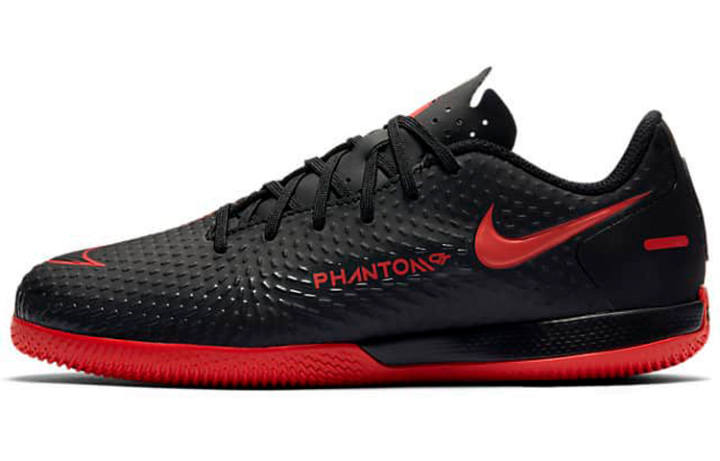 Nike Nike Phantom GT Jr. Academy IC Slip Resistant Cushioning Abrasion Resistant Low top Kids' Soccer Shoes Red Black Kids'