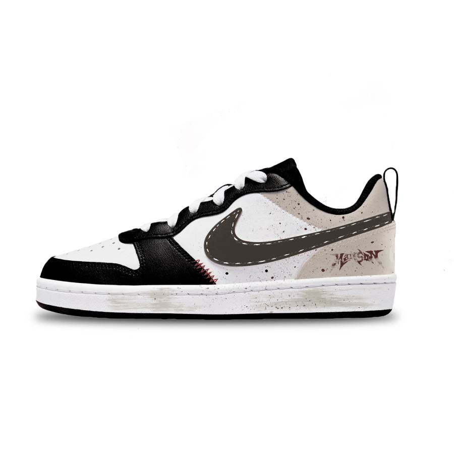 Nike Nike Court Borough Vintage Caramel Low top Kids' Skateboarding Shoes White Unisex
