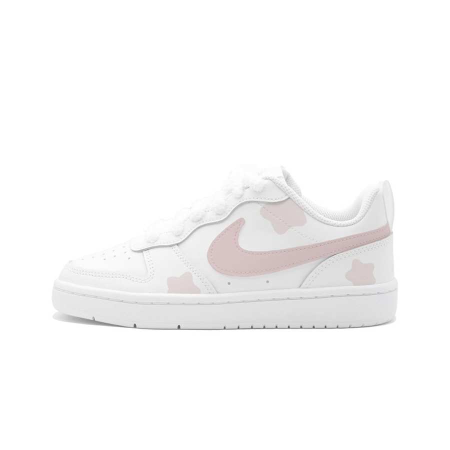 Nike Nike Court Borough Pink Star Sweet Leap Leather Slip Resistant Cushioning Abrasion Resistant