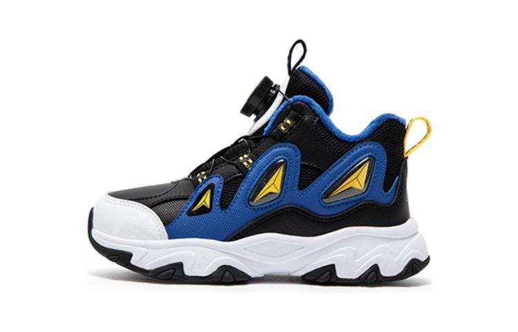 XTEP Cushioning Kids Lifestyle Shoes Black Blue Children Aged 3 7 Years Old