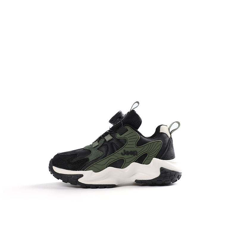 Jeep Low top Kids Lifestyle Shoes Black Green Kids'