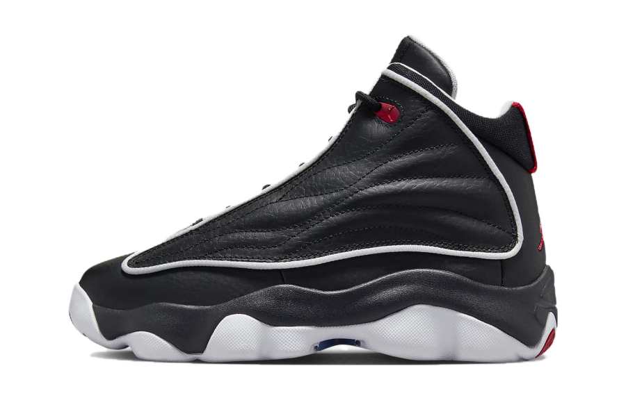 Jordan Jordan Pro Strong Slip Resistant Cushioning Slip Resistant Cushioning High top Basketball Shoes Black White Red Unisex