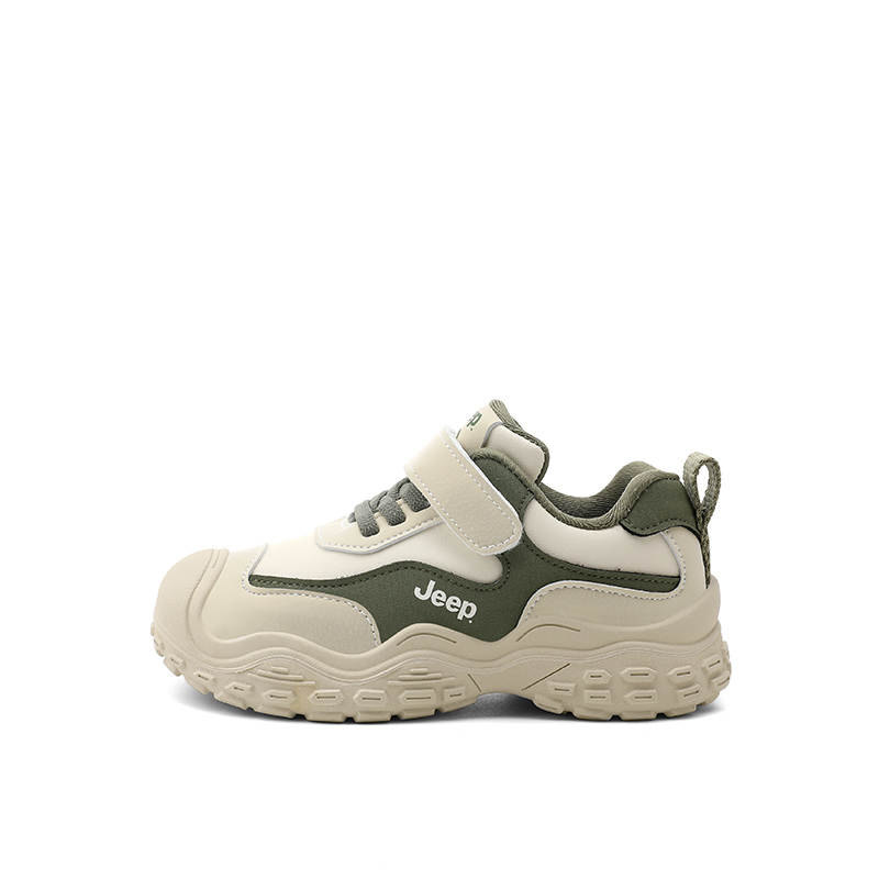 Jeep Low top Kids' Running Shoes Beige/Green Children Aged 3 7 Years Old