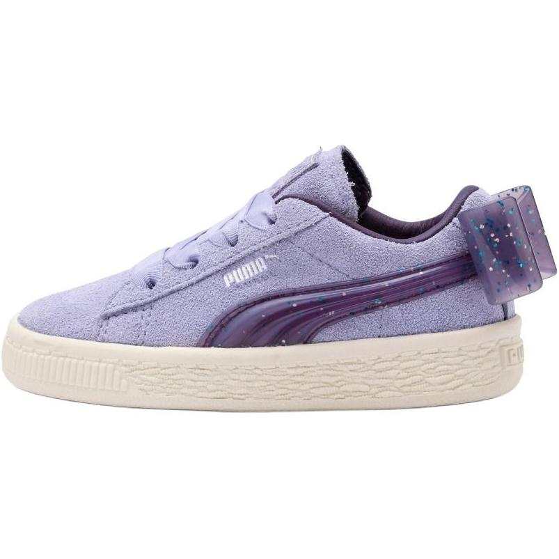 PUMA Suede Abrasion Resistant Low top Kids' Skateboarding Shoes Purple Children Aged 3 7 Years Old