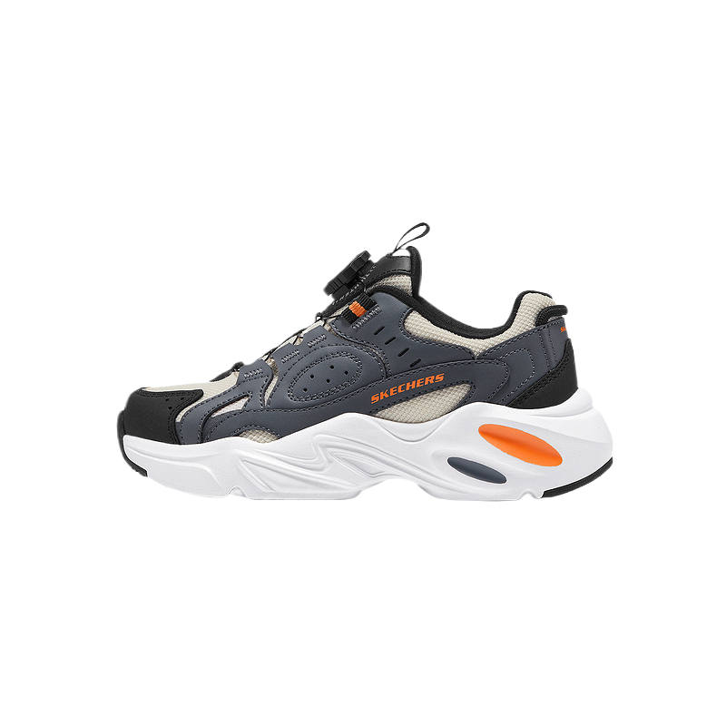 Skechers Kids BOYS Abrasion Resistant, Breathable, Slip Resistant Low top Kids Lifestyle Shoes Charcoal Kids'