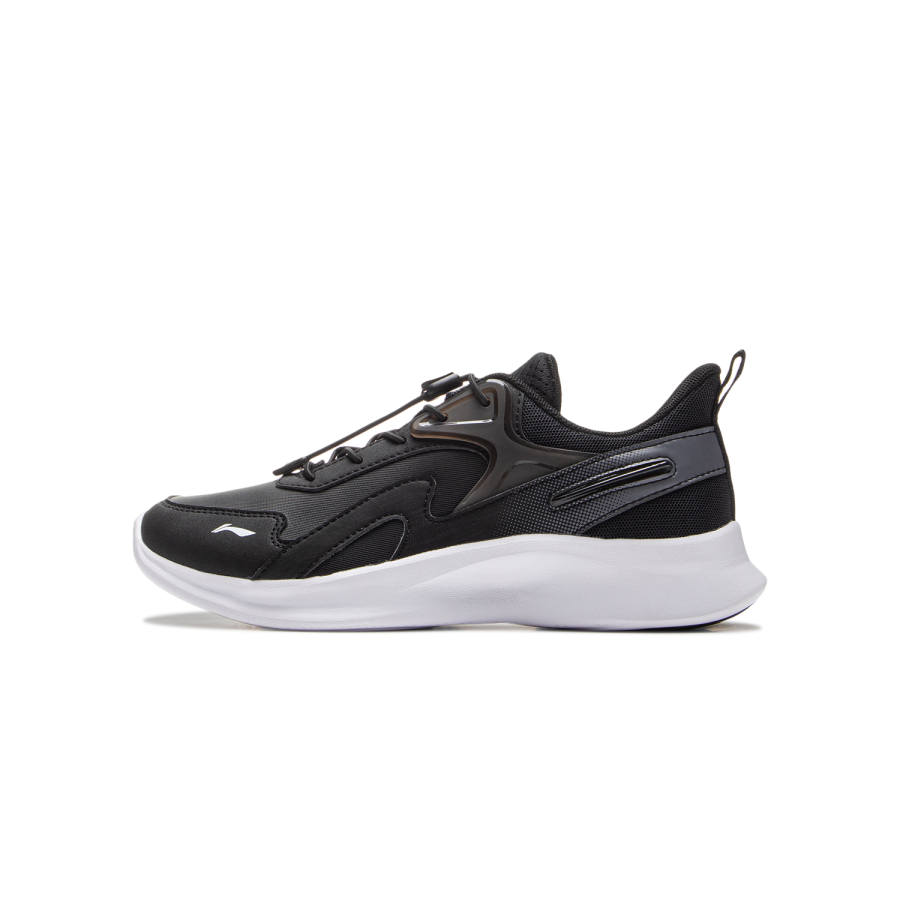 Li-Ning YOUNG Li Ning YOUNG Abrasion Resistant Lightweight Cushioning Breathable Low top Kids Lifestyle Shoes Black Kids'