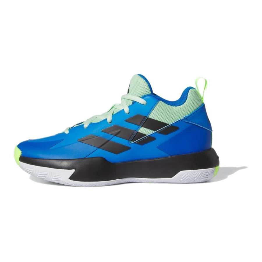 Adidas Adidas Cross Em Up Abrasion Resistant Cushioning Low top Basketball Shoes Blue Black Kids'