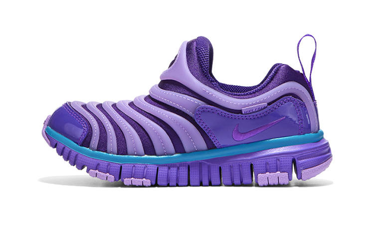 Nike Nike Novice Slip Resistant Abrasion Resistant Kids Lifestyle Shoes Blue Purple Children Aged 3 7 Years Old
