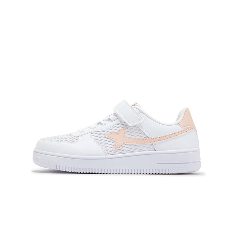 XTEP Low top Skateboard Shoes New White Ice Crystal Pink Teenagers