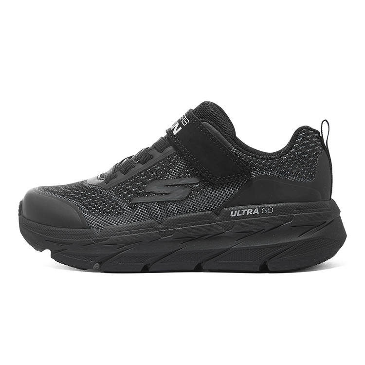 Skechers Fabric Anti Kick And Abrasion Resistant Low top Kids' Running Shoes Black Teenagers
