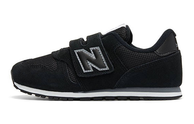 New Balance New Balance NB 373 Cushioning Abrasion Resistant Breathable Low top Kids' Running Shoes Black White Kids'