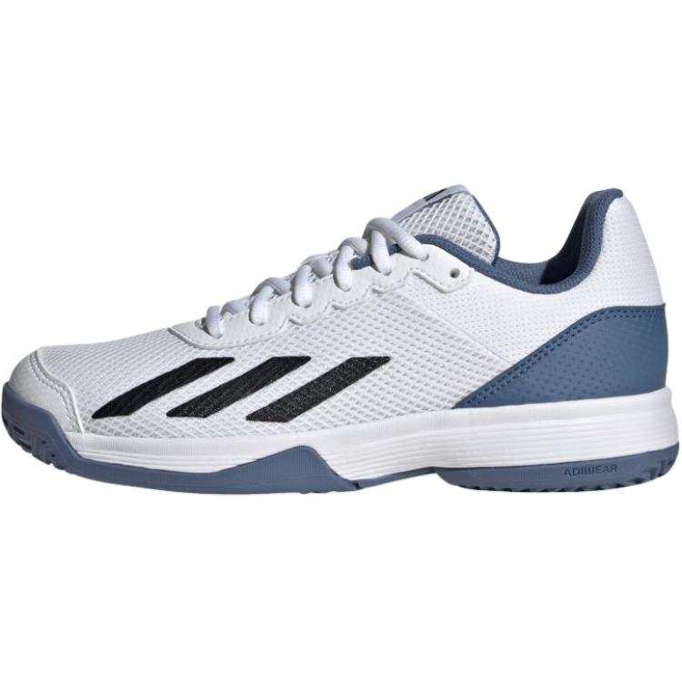 Adidas Adidas Courtflash Comfortable And Lightweight Low top Kids' Training Shoes White Blue Kids'
