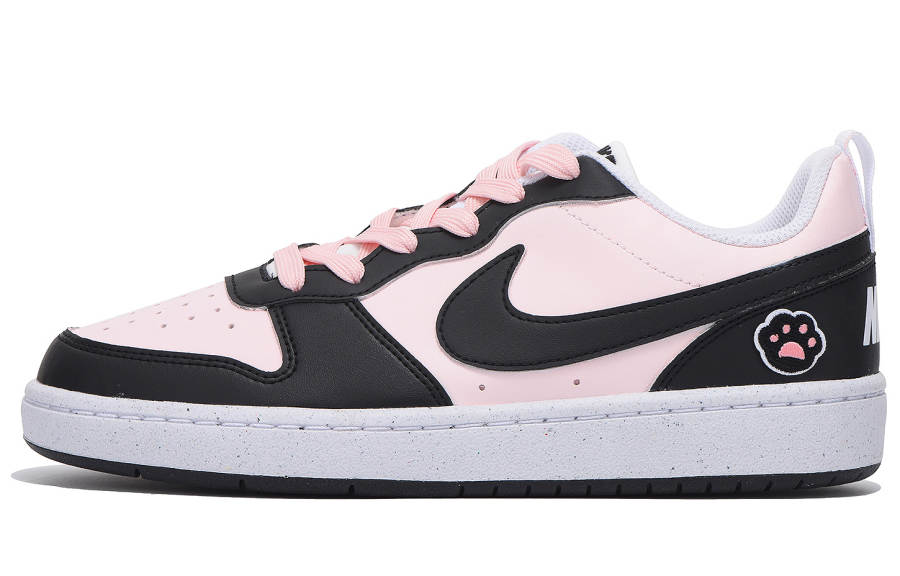 Nike Nike Court Borough Slip Resistant Abrasion Resistant Low top Kids' Skateboarding Shoes Pink Teenagers