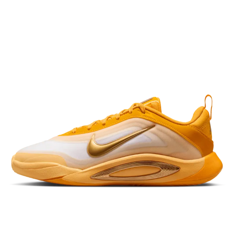 Nike Nike A'One Low top Children's Basketball Shoes University Gold/Metal Gold/Yellow Jade Gold/Soft Yellow Kids'