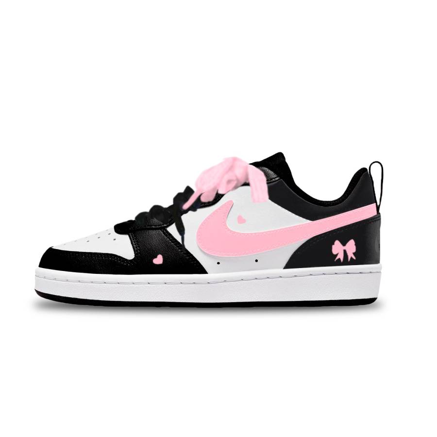 Nike Nike Court Borough Pink Heart Knot Low top Kids' Skateboarding Shoes Pink Unisex