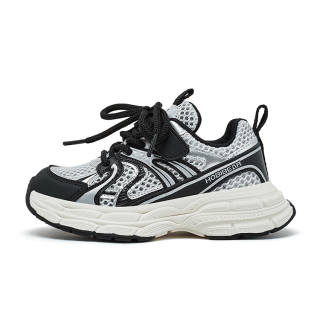 HOBIBEAR Synthetic Leather, Textile Slip Resistant, Abrasion Resistant, Breathable Running Shoes Kids'