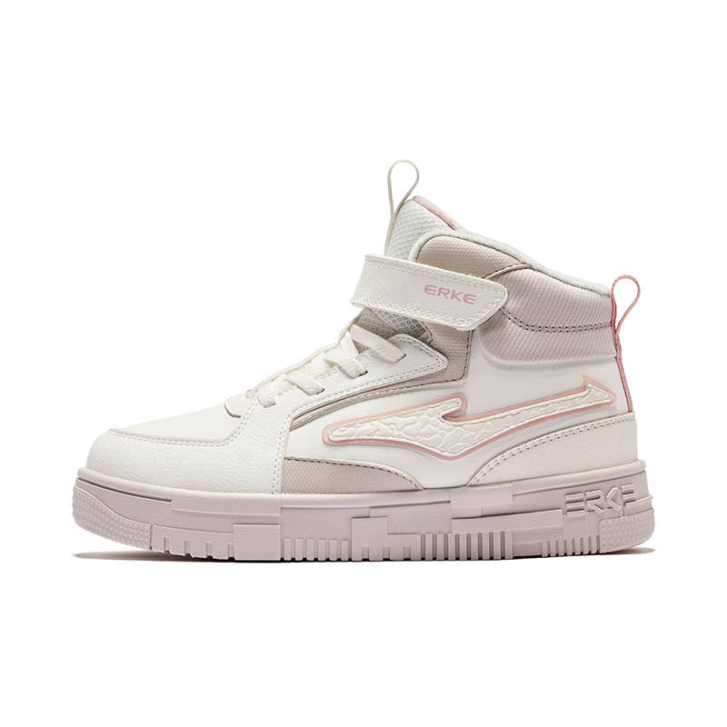 ERKE KIDS ERKE KIDS' Skateboarding Shoes Microcrystal White/Painted Gray/Evening Mist Pink Kids'
