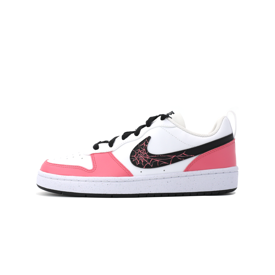 Nike Nike Court Borough Pink Peach Milk Mist Low top Kids' Skateboarding Shoes White Pink Black Teenagers