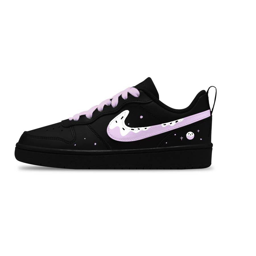 Nike Nike Court Borough Taro Cake Leather Slip Resistant Abrasion Resistant Slip Resistant Abrasion Resistant Low top