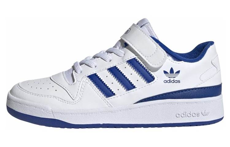 Adidas Originals FORUM Low C Low top Skateboard Shoes White Blue Kids'