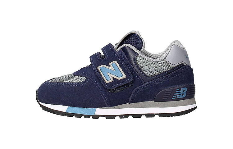 New Balance New Balance Hook and loop Cushioning, Wear Resistant Low top Toddler Shoes Blue Gray Infant And Toddler