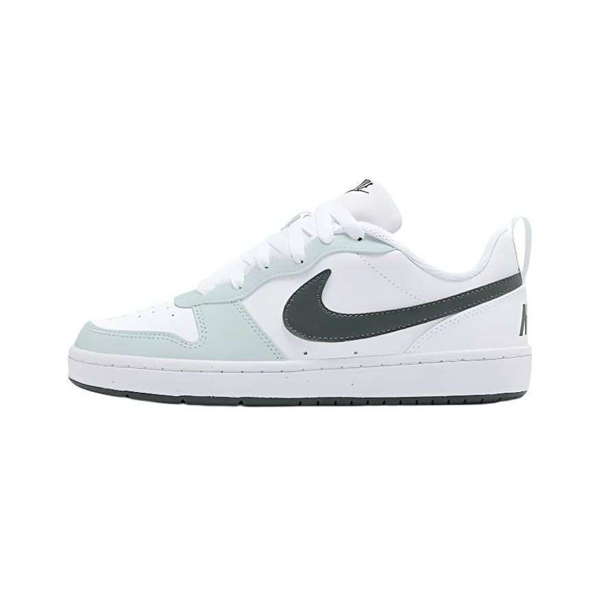 Nike Nike Court Borough Synthetic Leather Slip Resistant Abrasion Resistant Low top Kids' Skateboarding Shoes Light Cyan