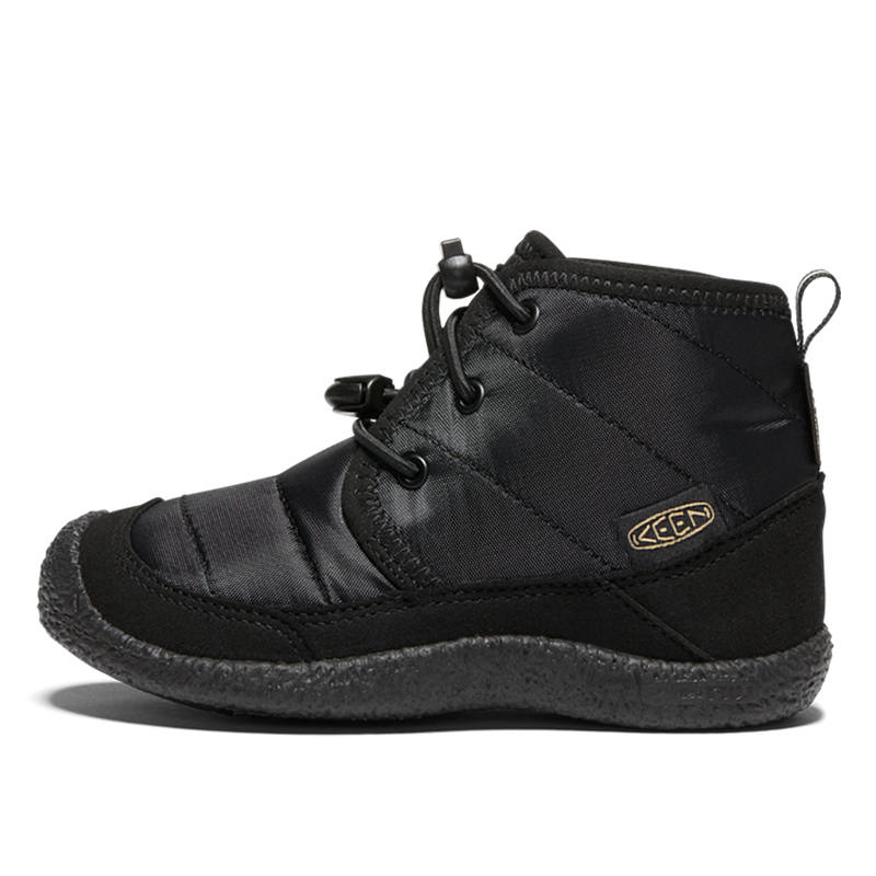 Keen HOWSER II CHUKKA WP Comfortable Abrasion Resistant High top Kids' Outdoor Shoes Black Kids'