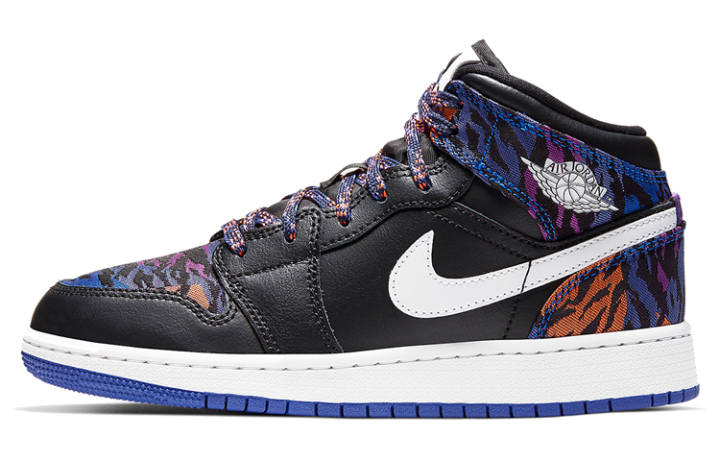 Jordan Jordan 1 Mid Multi-Color Tiger Stripe GS
