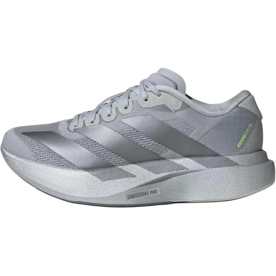 Adidas Adidas Adizero Evo SL Low top Kids' Running Shoes Silver/Iron Metal/Gray Two Unisex