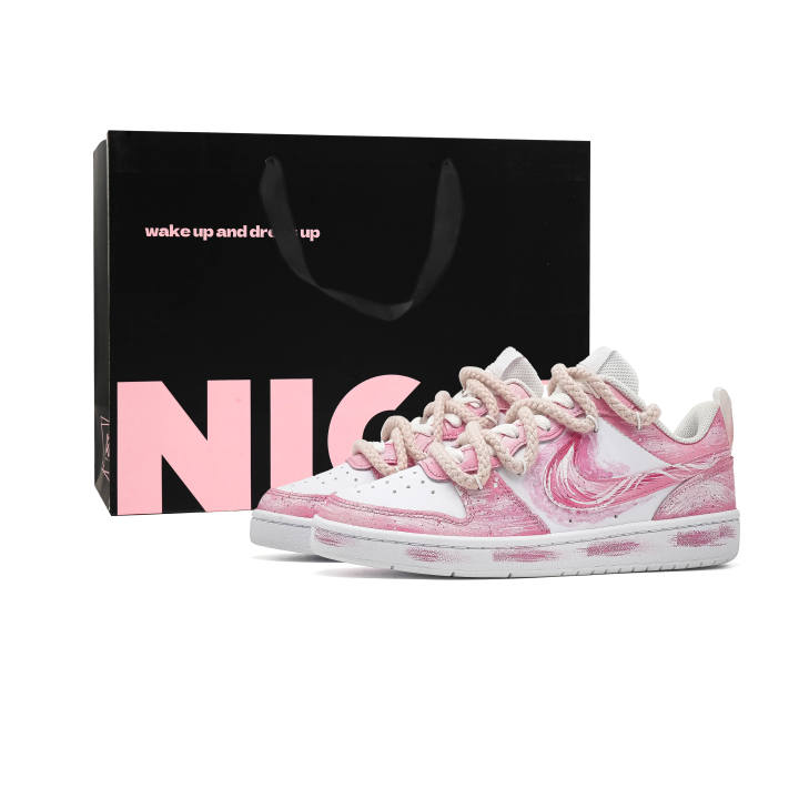 Nike Nike Court Borough Leather Slip Resistant Lightweight Cushioning Slip Resistant Lightweight Cushioning Low top