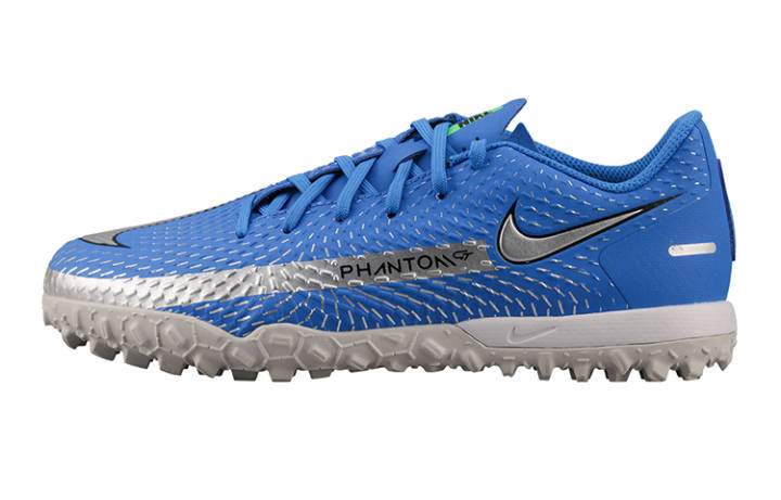Nike Nike Phantom GT Slip Resistant Slip Resistant Low top Kids' Soccer Shoes Blue Silver Kids'