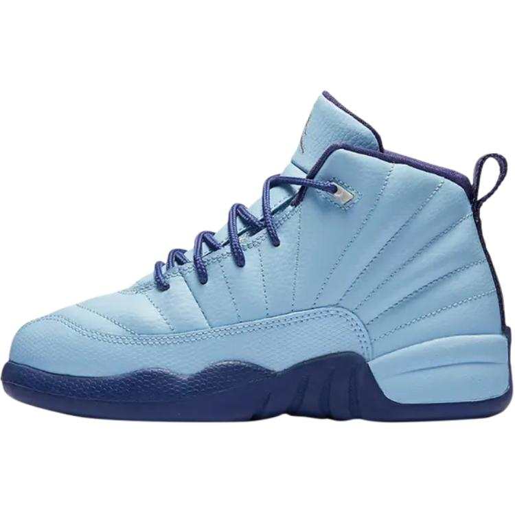 Jordan Jordan Air Jordan 12 High top Children's Basketball Shoes Blue Teenagers