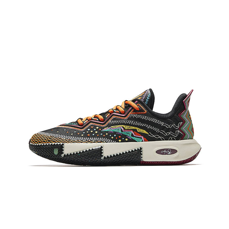 Antakids KAI 2 Youth Edition Low top Basketball Shoes Basic Black/Ripe Jasmine Green/Racing Orange Teenagers