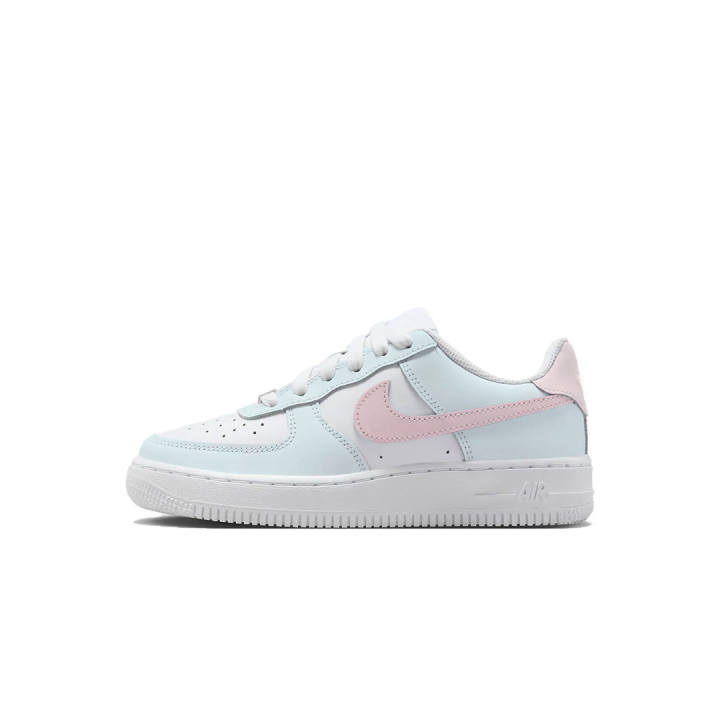 Nike Nike Air Force 1 Low top Kids' Skateboarding Shoes Blue Pink Teenagers