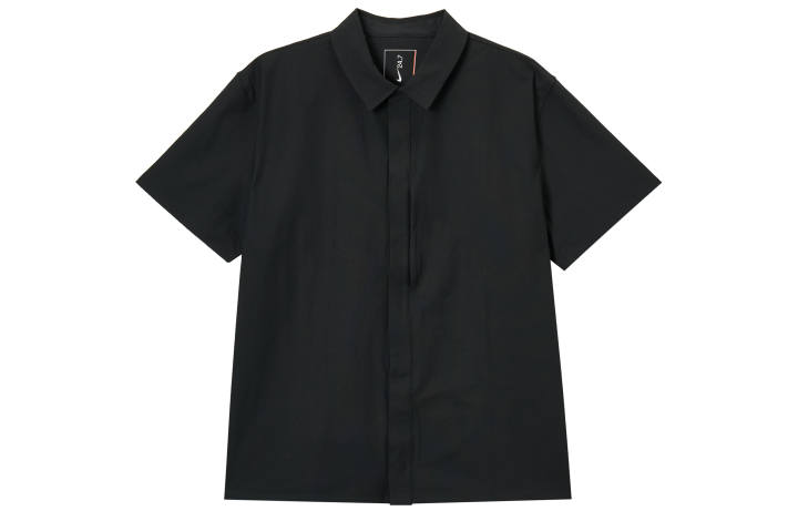 Nike Nike Dri Fit Shirts Men's Black Lapel Moderate