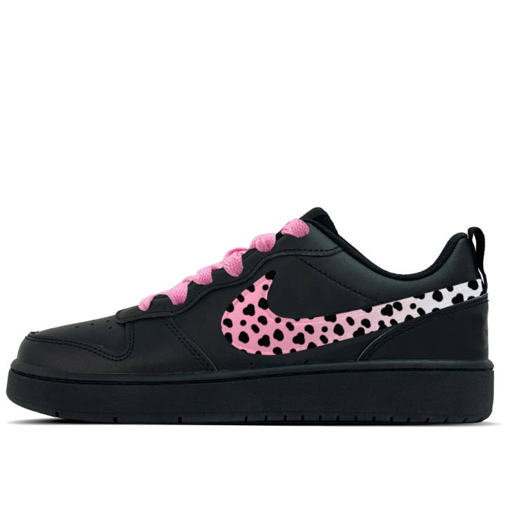 Nike Nike Court Borough Black Rose Trace 1 Leather Slip Resistant Abrasion Resistant Slip Resistant Abrasion Resistant