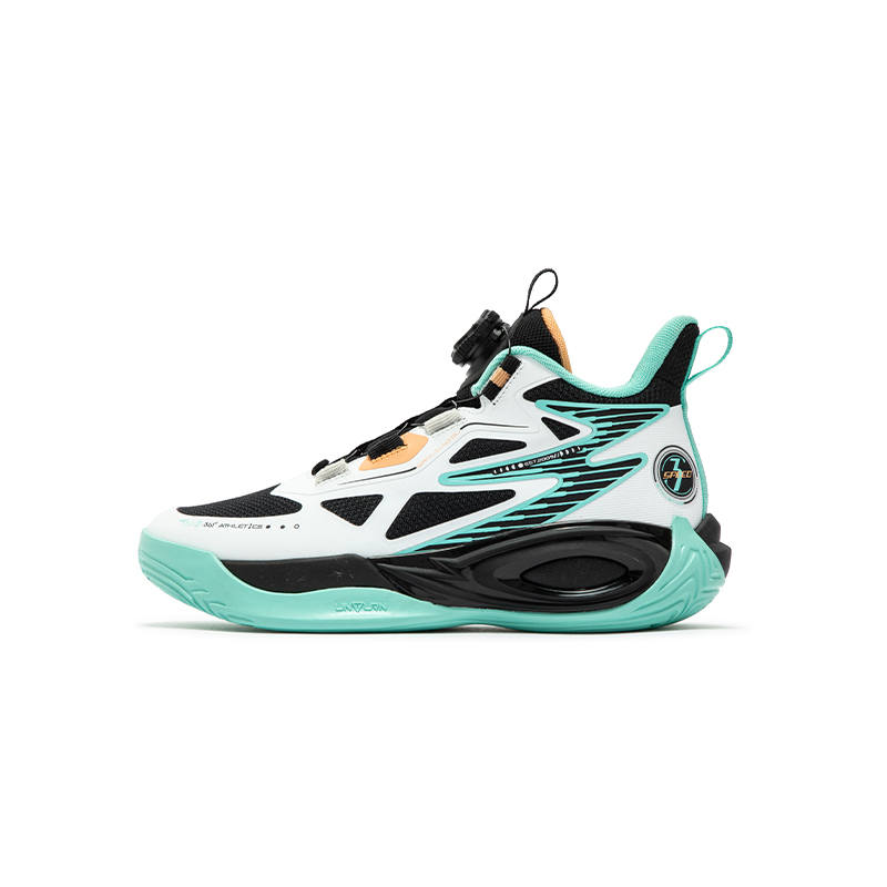 361°KIDS Children's Basketball Shoes White Black Unisex