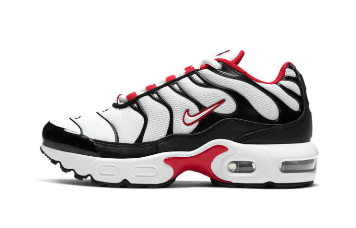 Nike Nike Air Max Plus Kids Lifestyle Shoes White Black Red Children Aged 3 7 Years Old