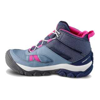DECATHLON Comfortable Cushioning, Wear Resistant Mid top Kids' Outdoor Shoes Pink Gray Kids'